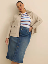 Dark medium blue denim
