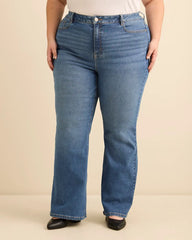 Dark medium blue denim