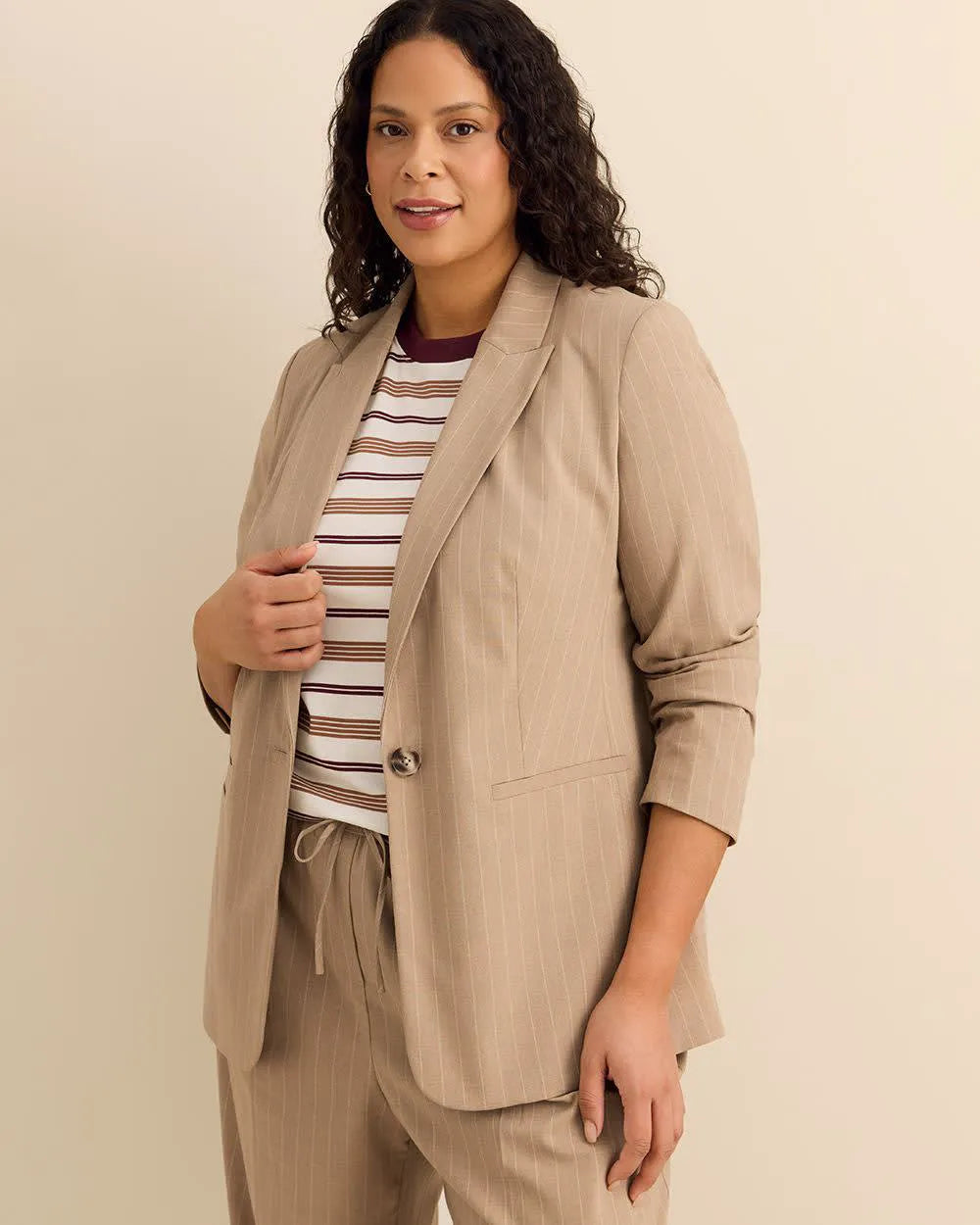 Almond pinstripe
