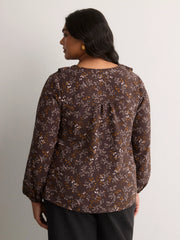 CHOCOLATE PLUM PRINTED