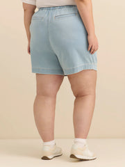 d/C Jeans Mid-Rise Knit-Like Denim Shorts