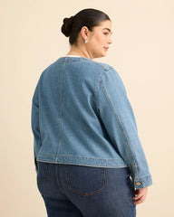 Light medium blue denim'