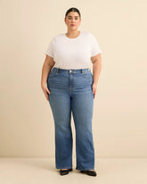 Dark medium blue denim