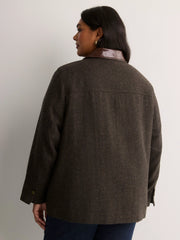 BROWN HERRINGBONE