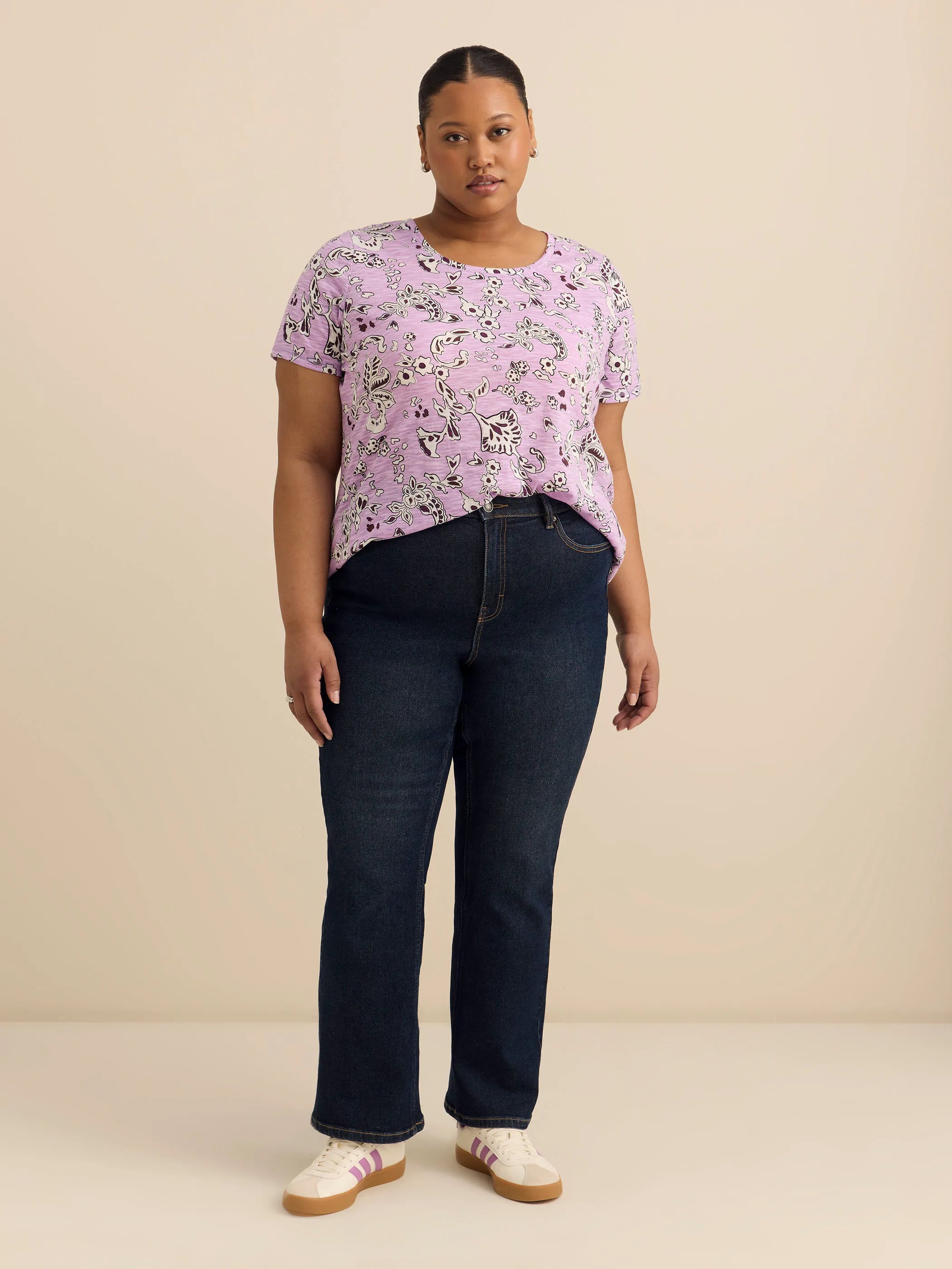 Purple printed