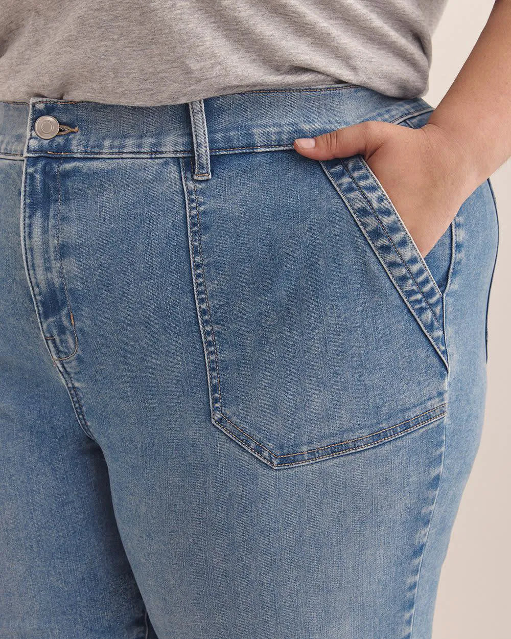 Medium light blue denim