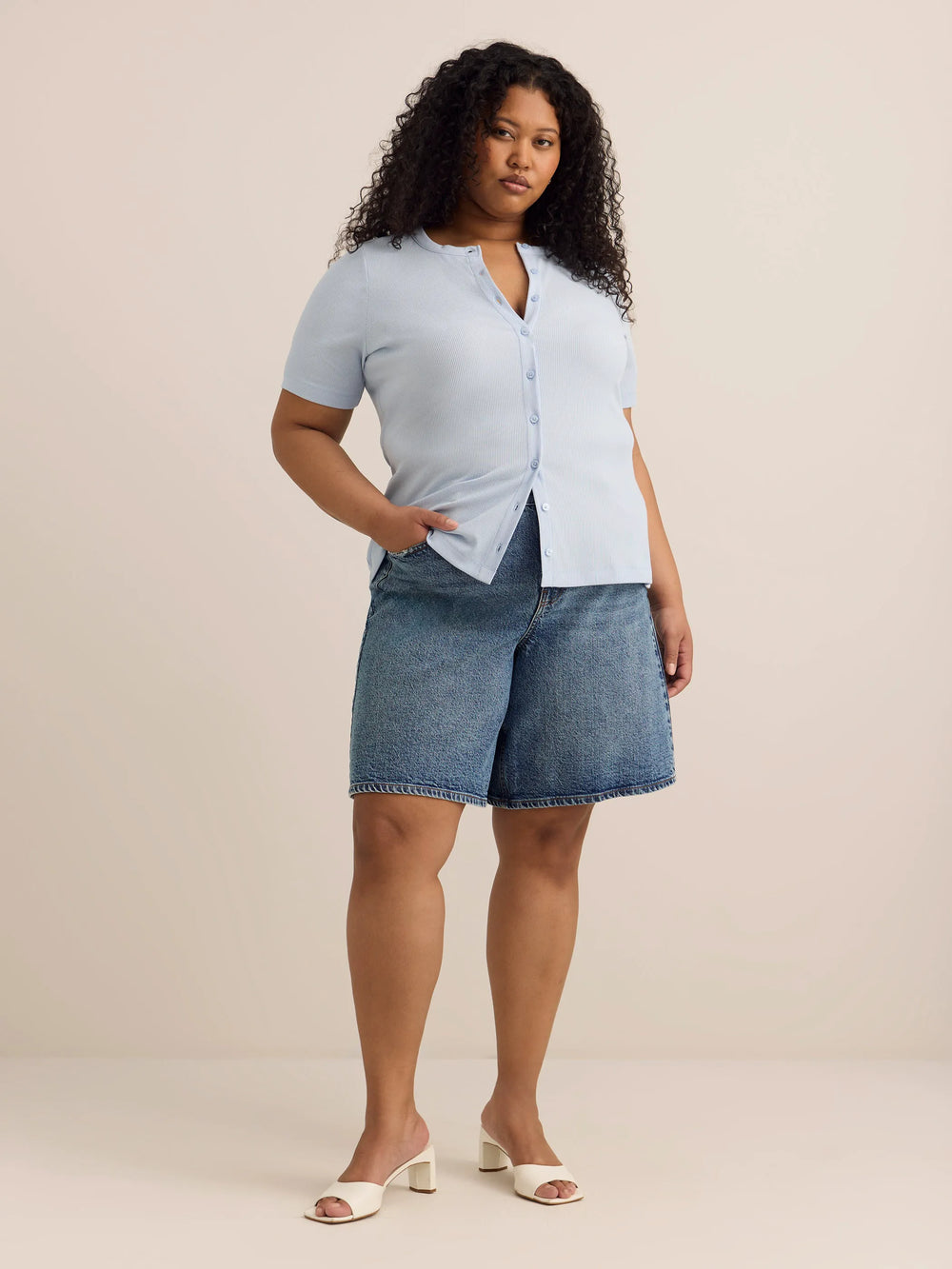 Medium blue denim