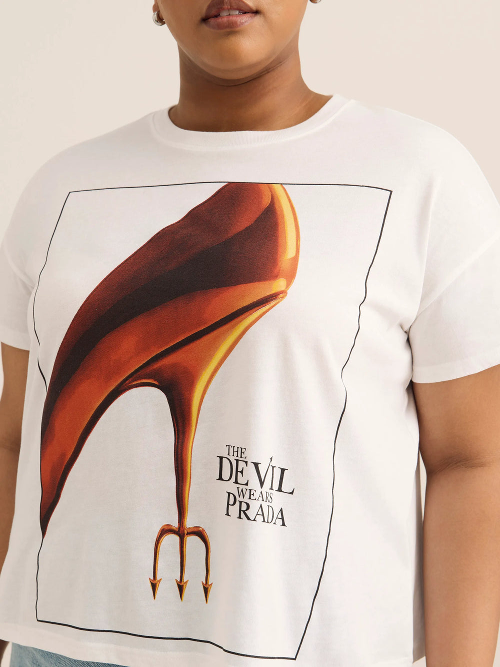 White printed