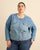 Light medium blue denim'