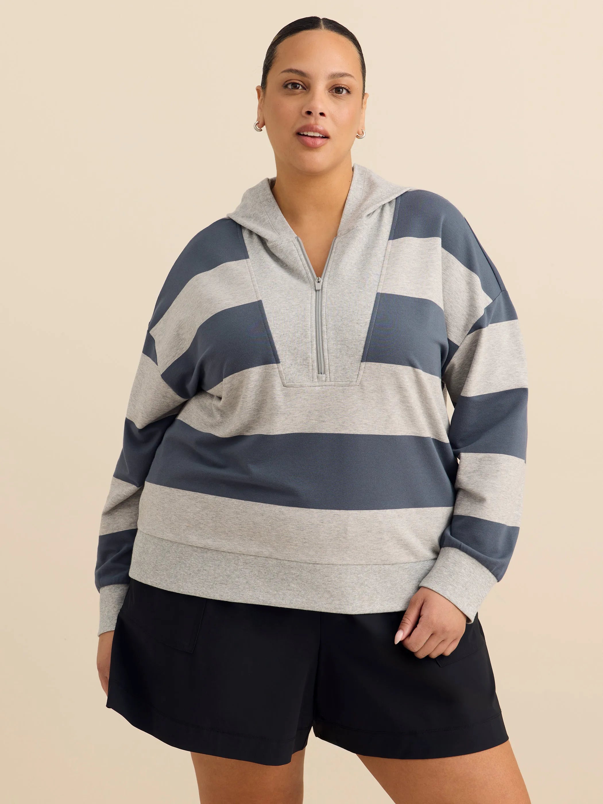 Light grey heather printed