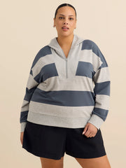 Light grey heather printed