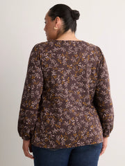 CHOCOLATE PLUM PRINTED
