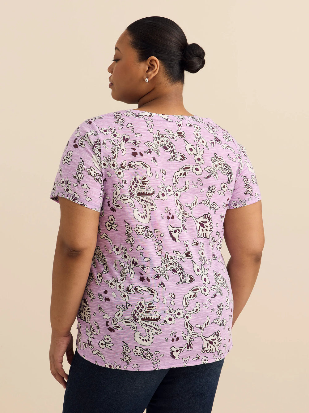 Purple printed