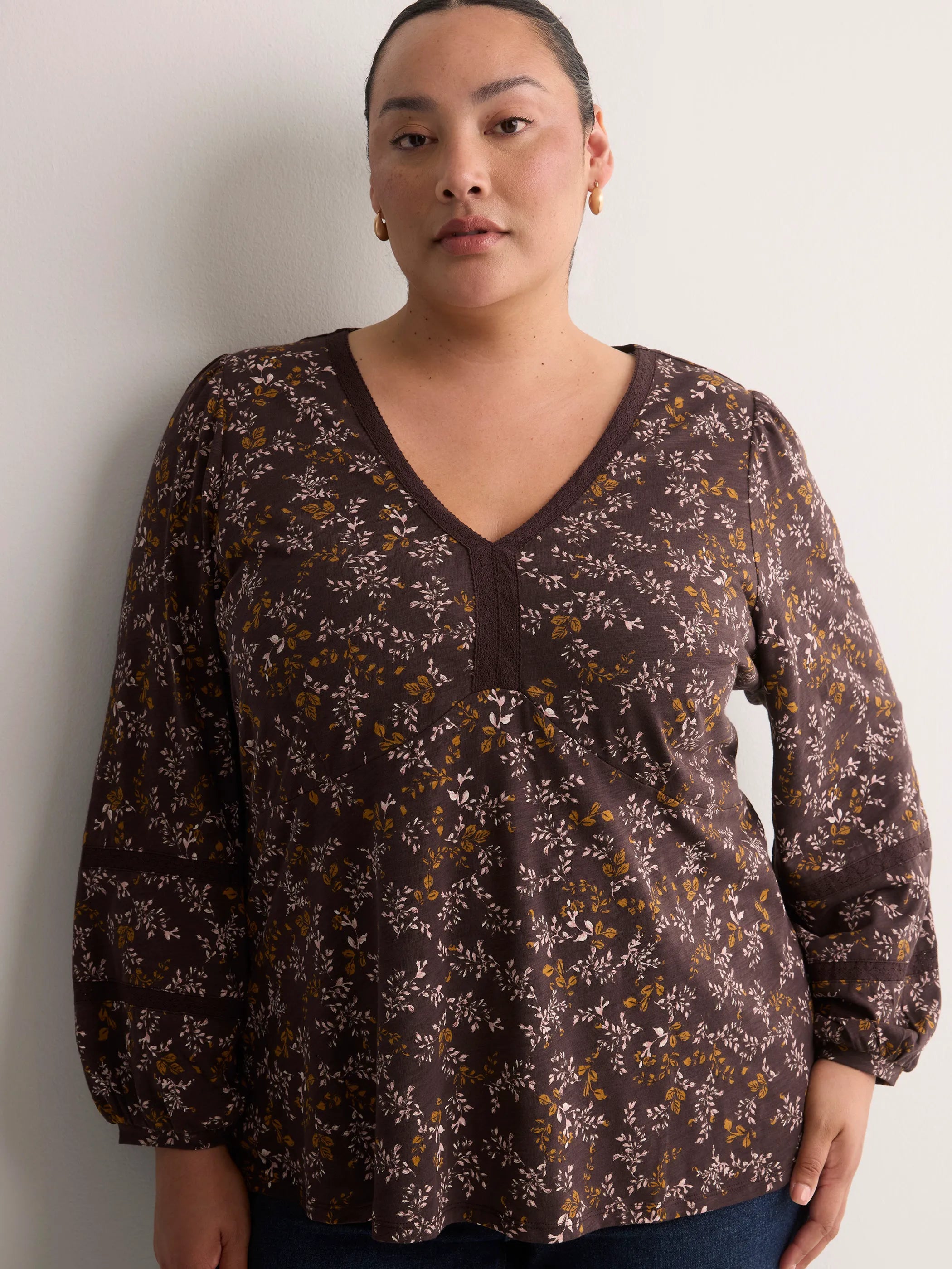 CHOCOLATE PLUM PRINTED