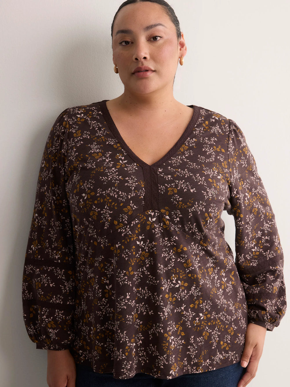 CHOCOLATE PLUM PRINTED