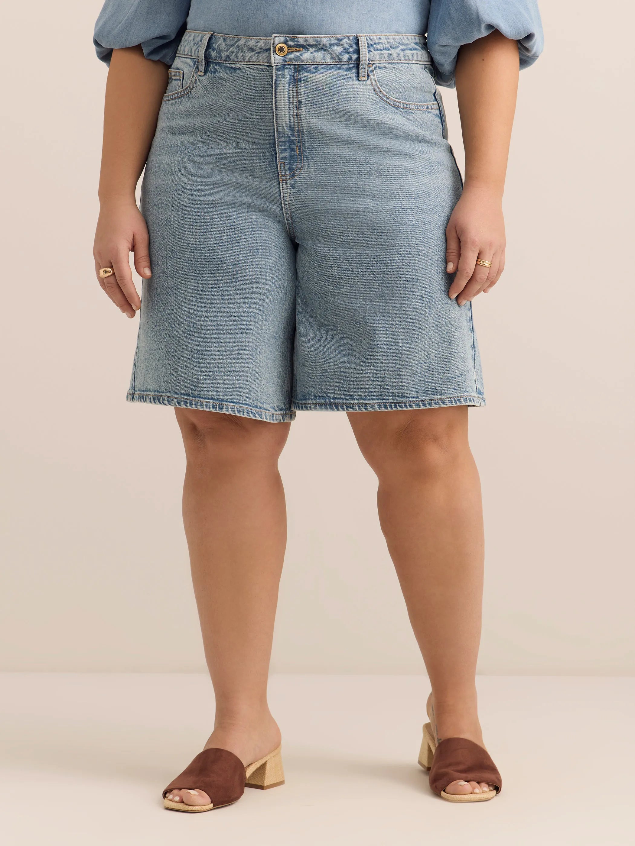 Medium light blue denim
