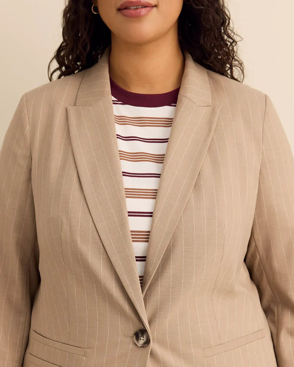 Almond pinstripe