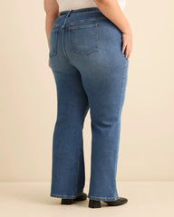 Dark medium blue denim