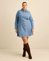 Light medium blue denim'