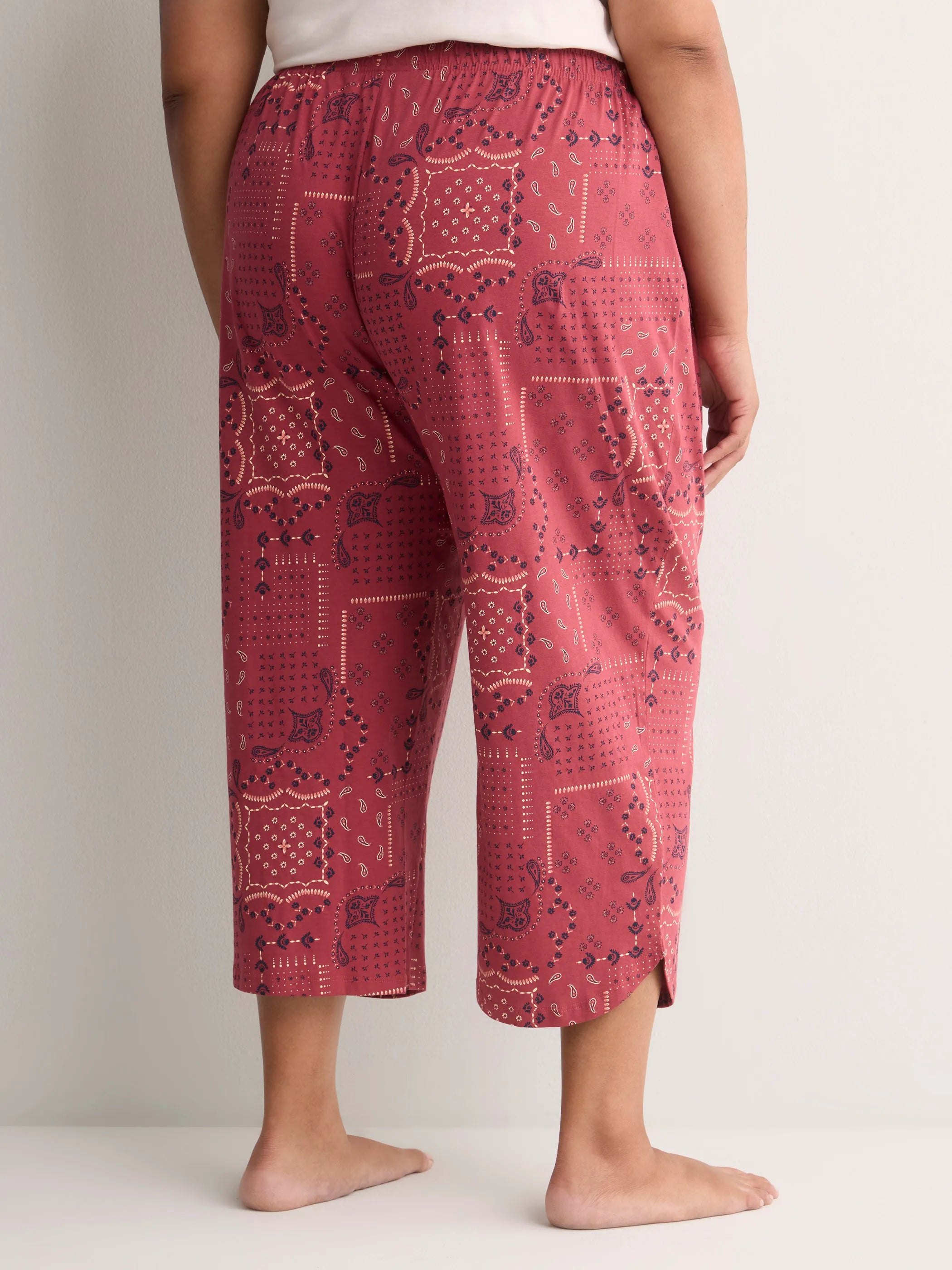 EARTH RED PRINTED