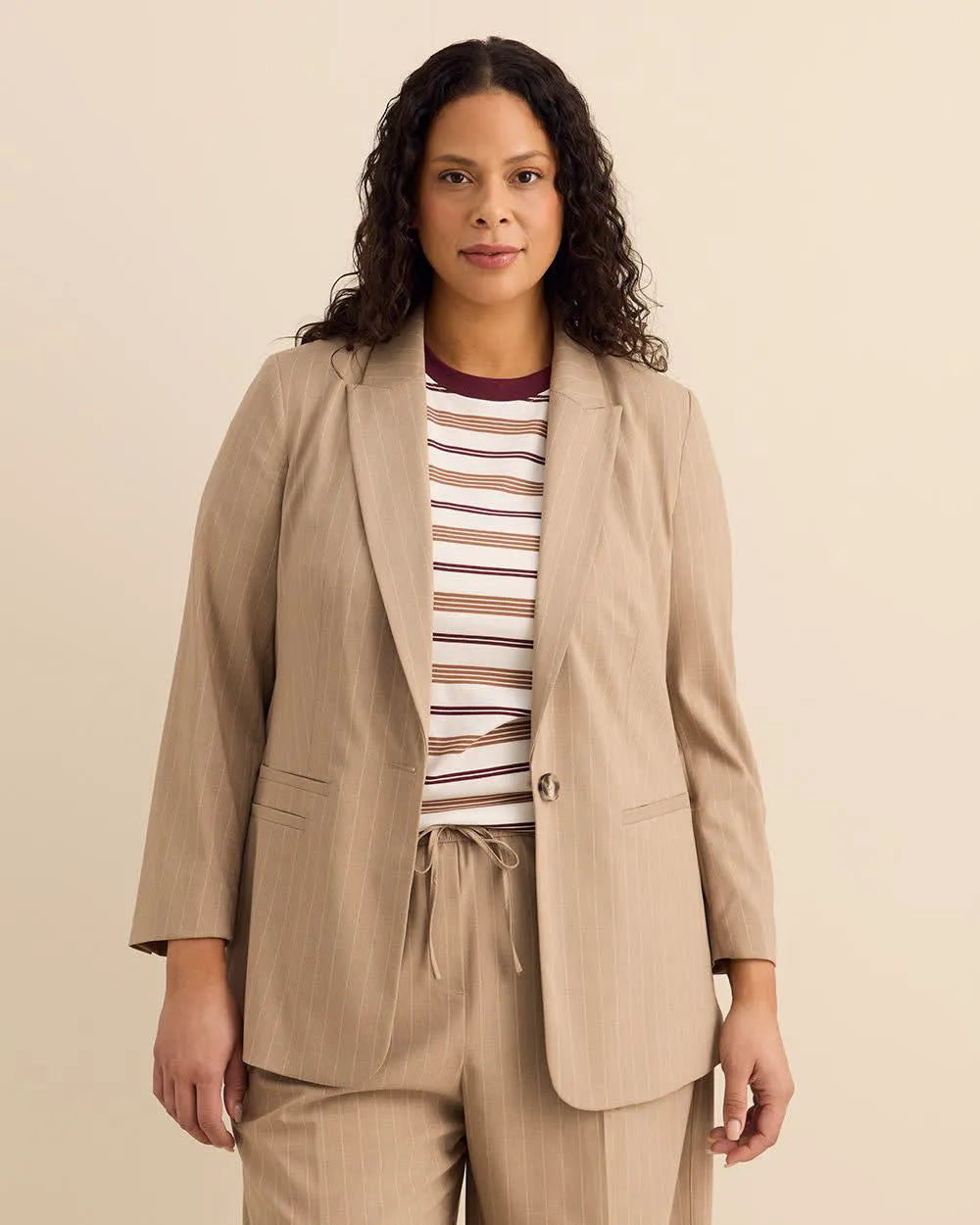 Almond pinstripe