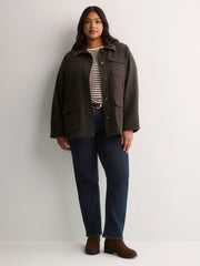 BROWN HERRINGBONE
