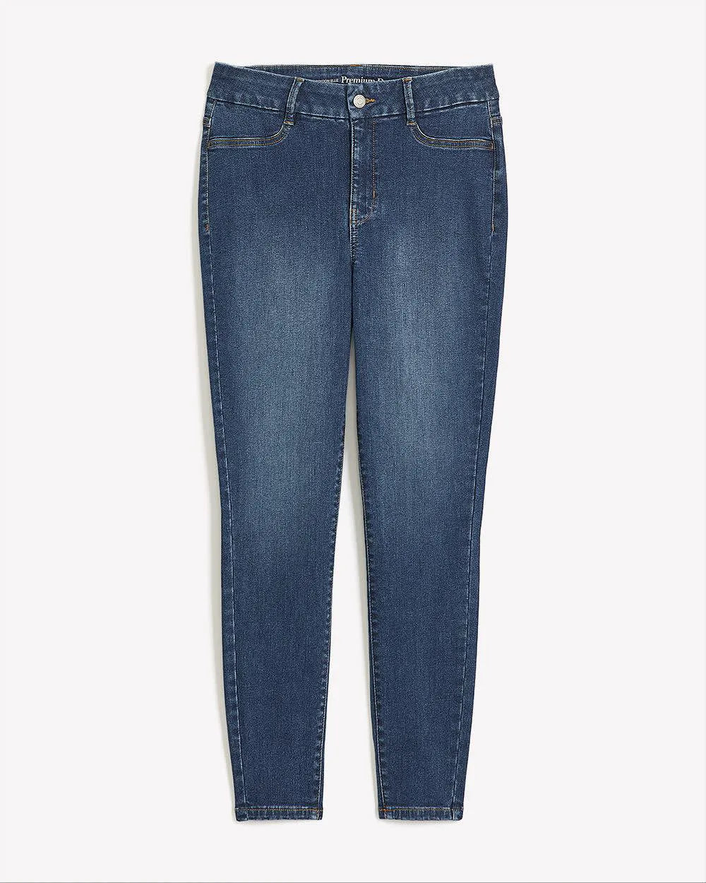 Dark medium blue denim