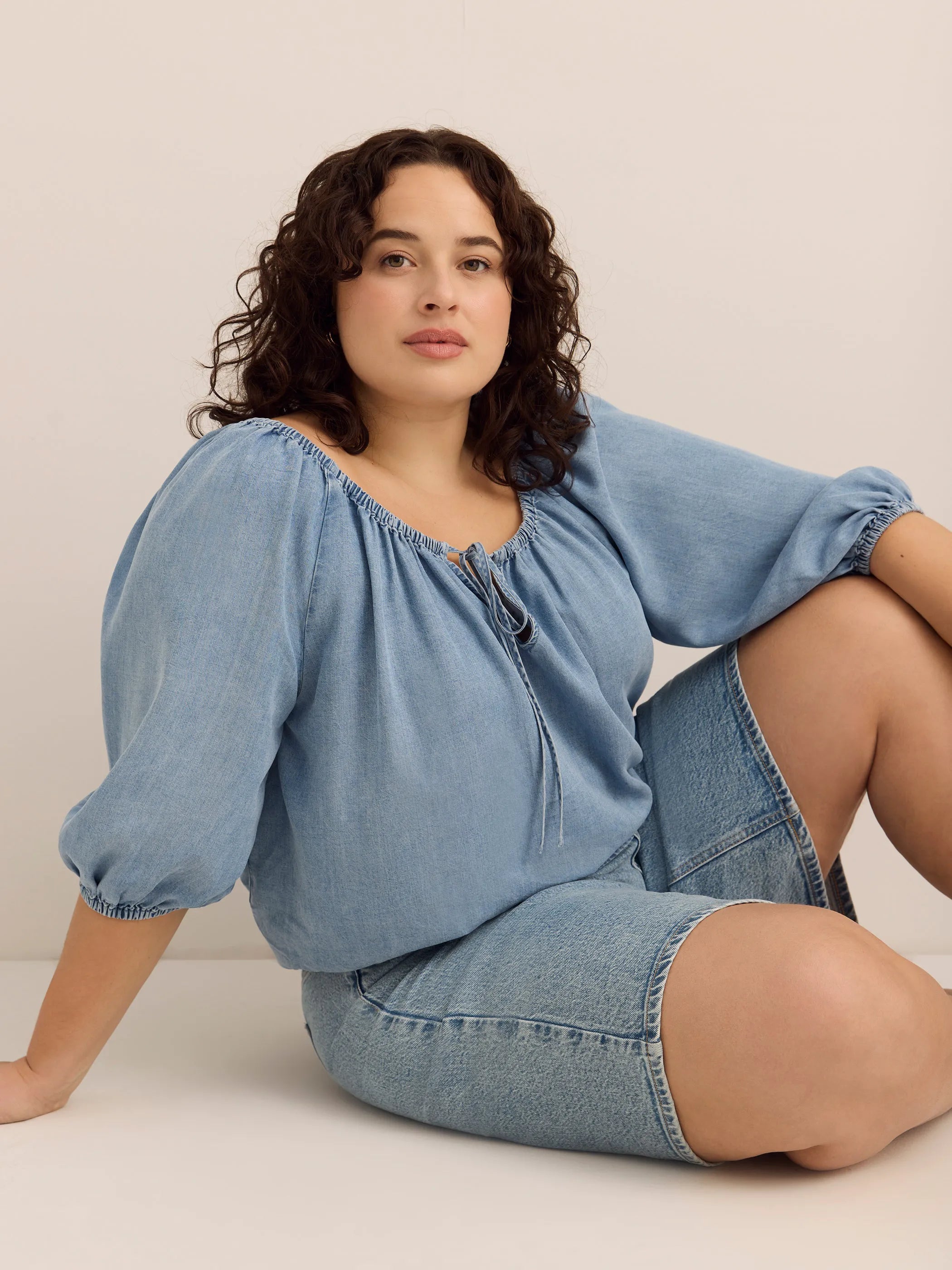 Medium light blue denim