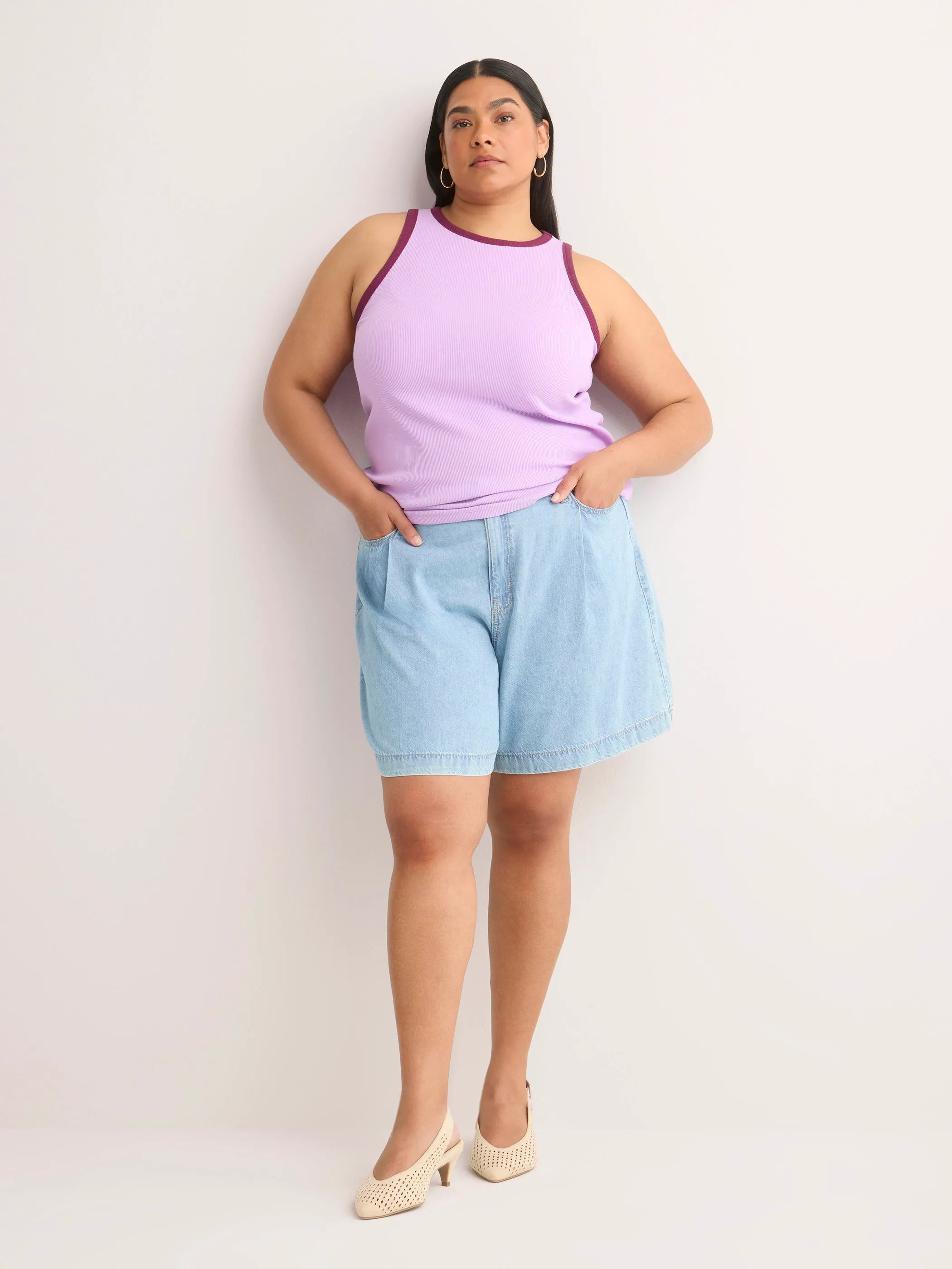 Light medium blue denim