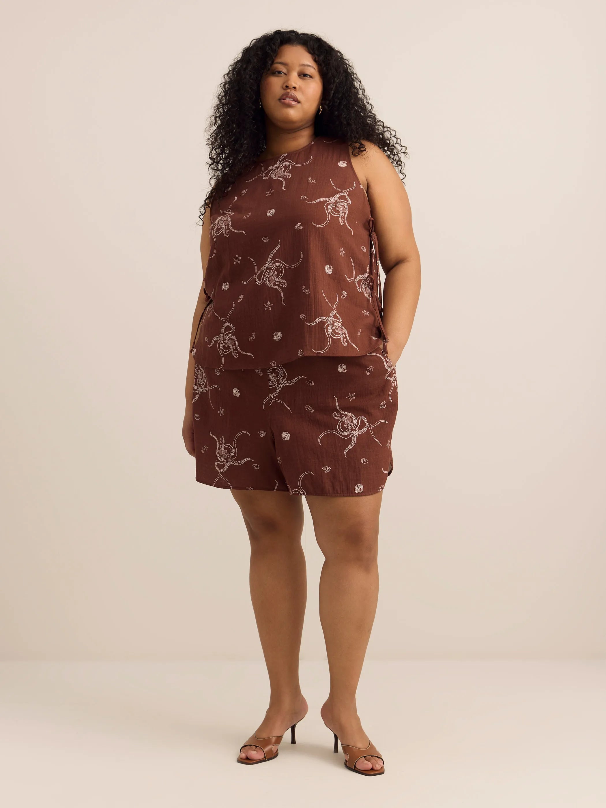 Cherry mohogany printed