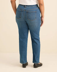 Dark medium blue denim
