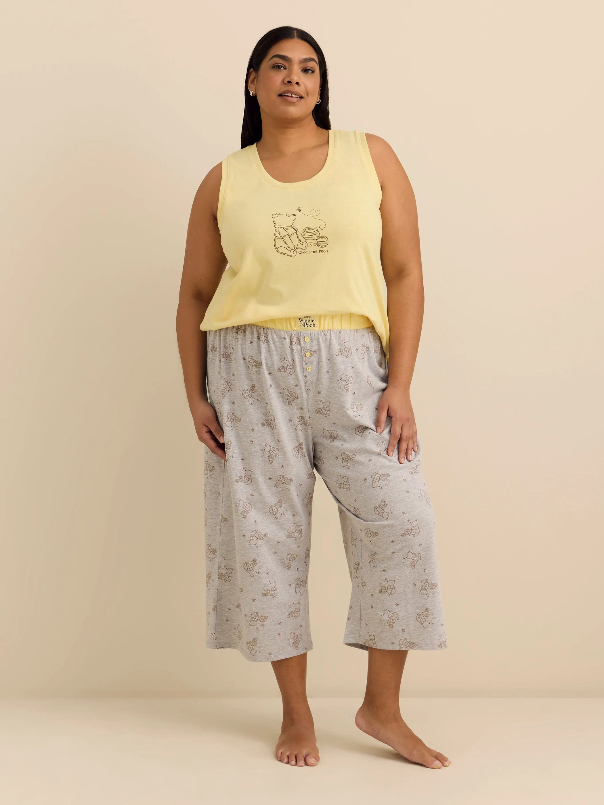 Light grey heather printed