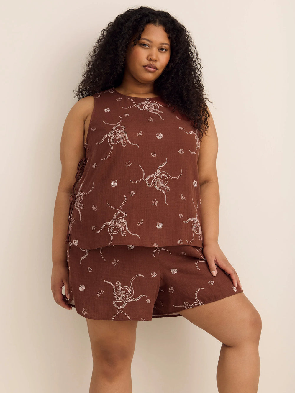 Cherry mohogany printed