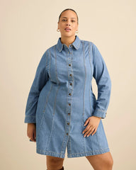 Light medium blue denim'
