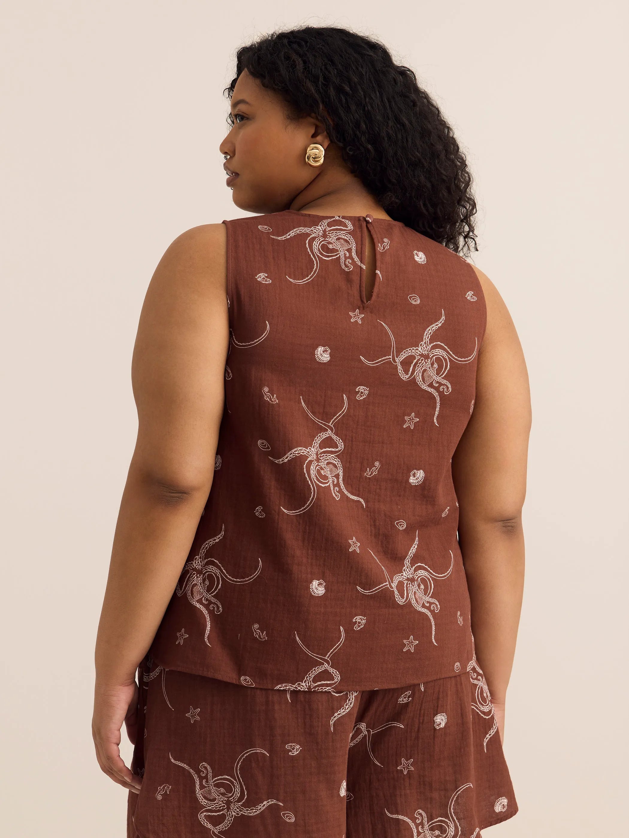 Cherry mohogany printed