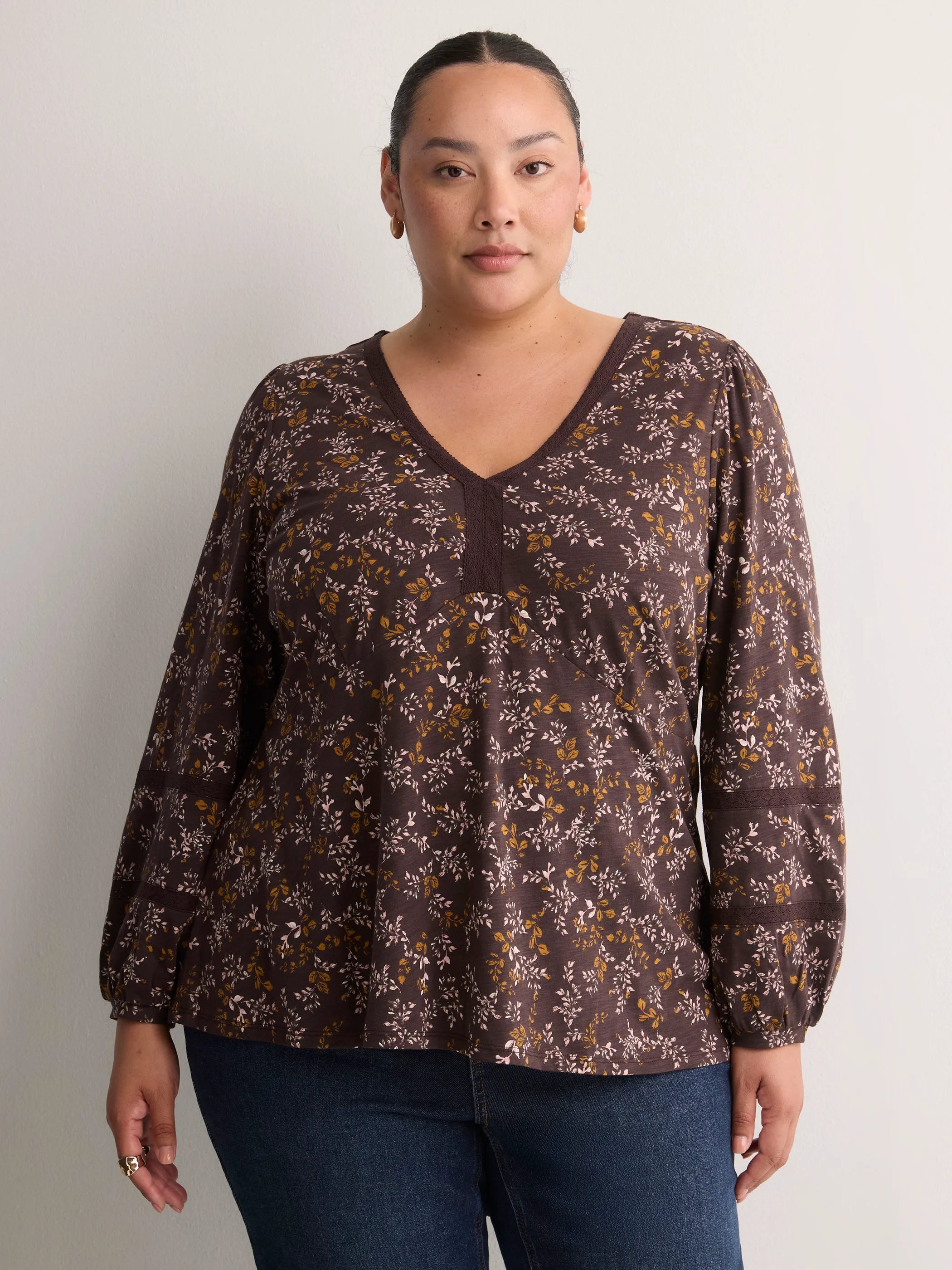 CHOCOLATE PLUM PRINTED