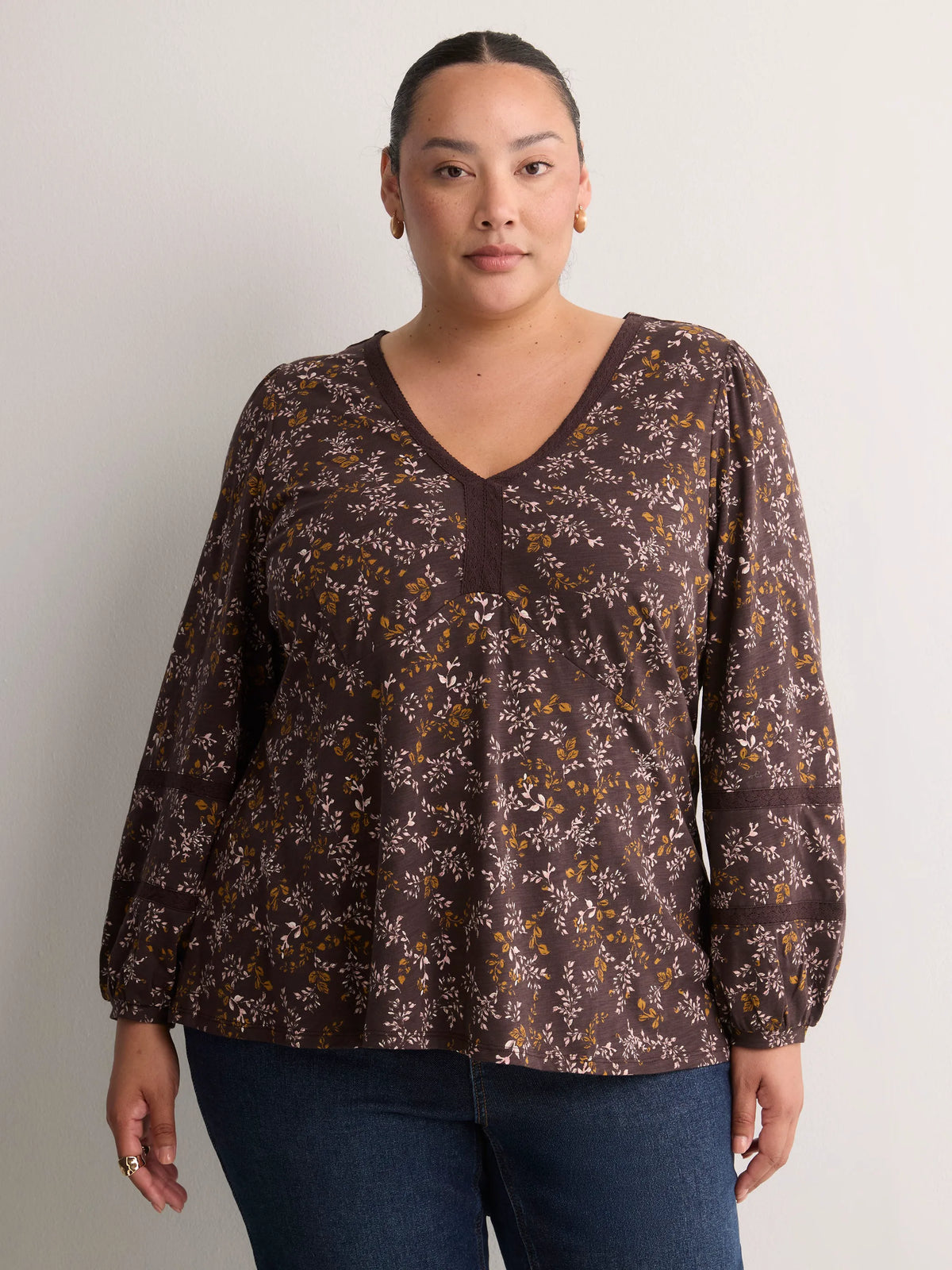 CHOCOLATE PLUM PRINTED