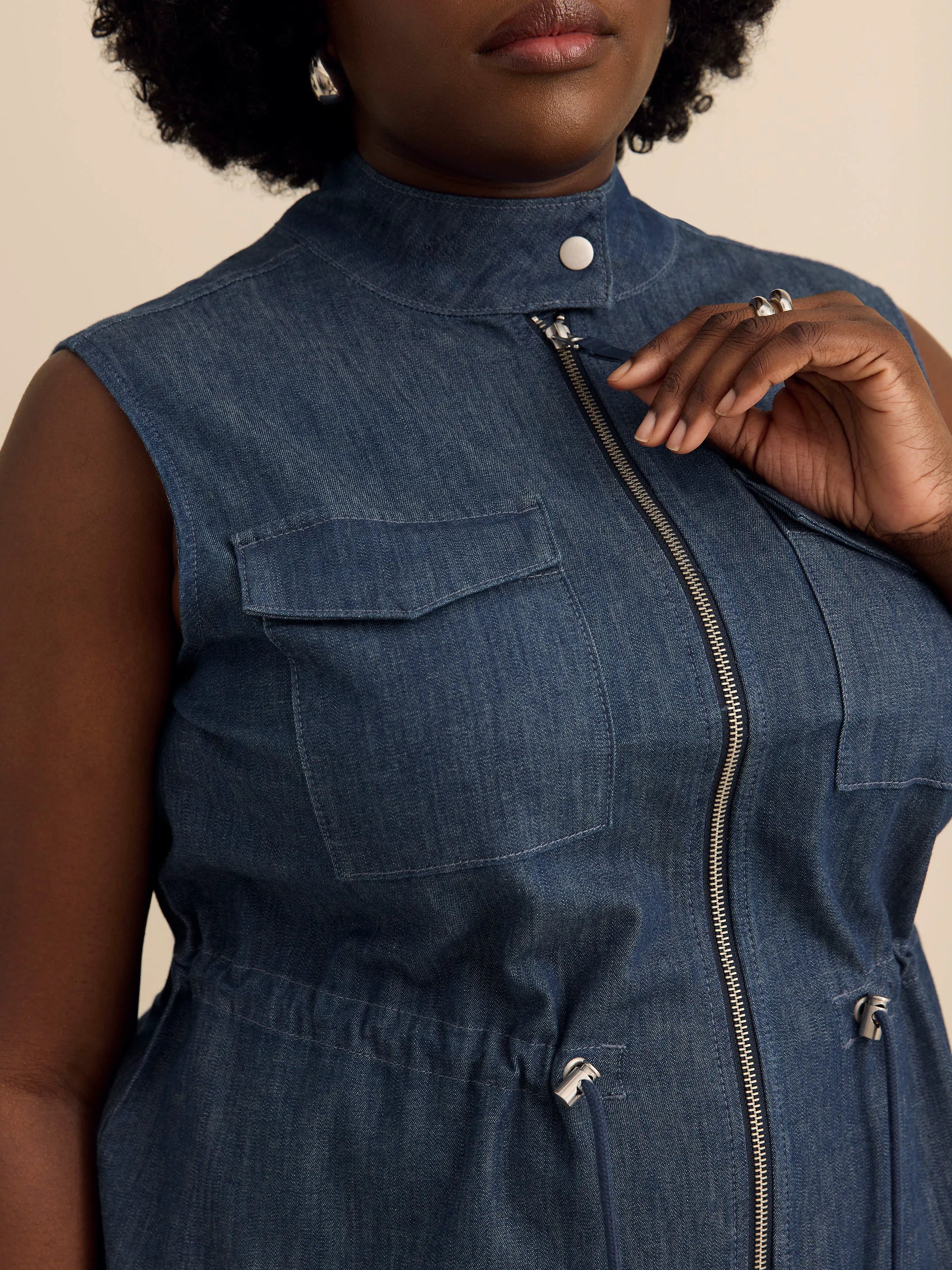 Dark denim