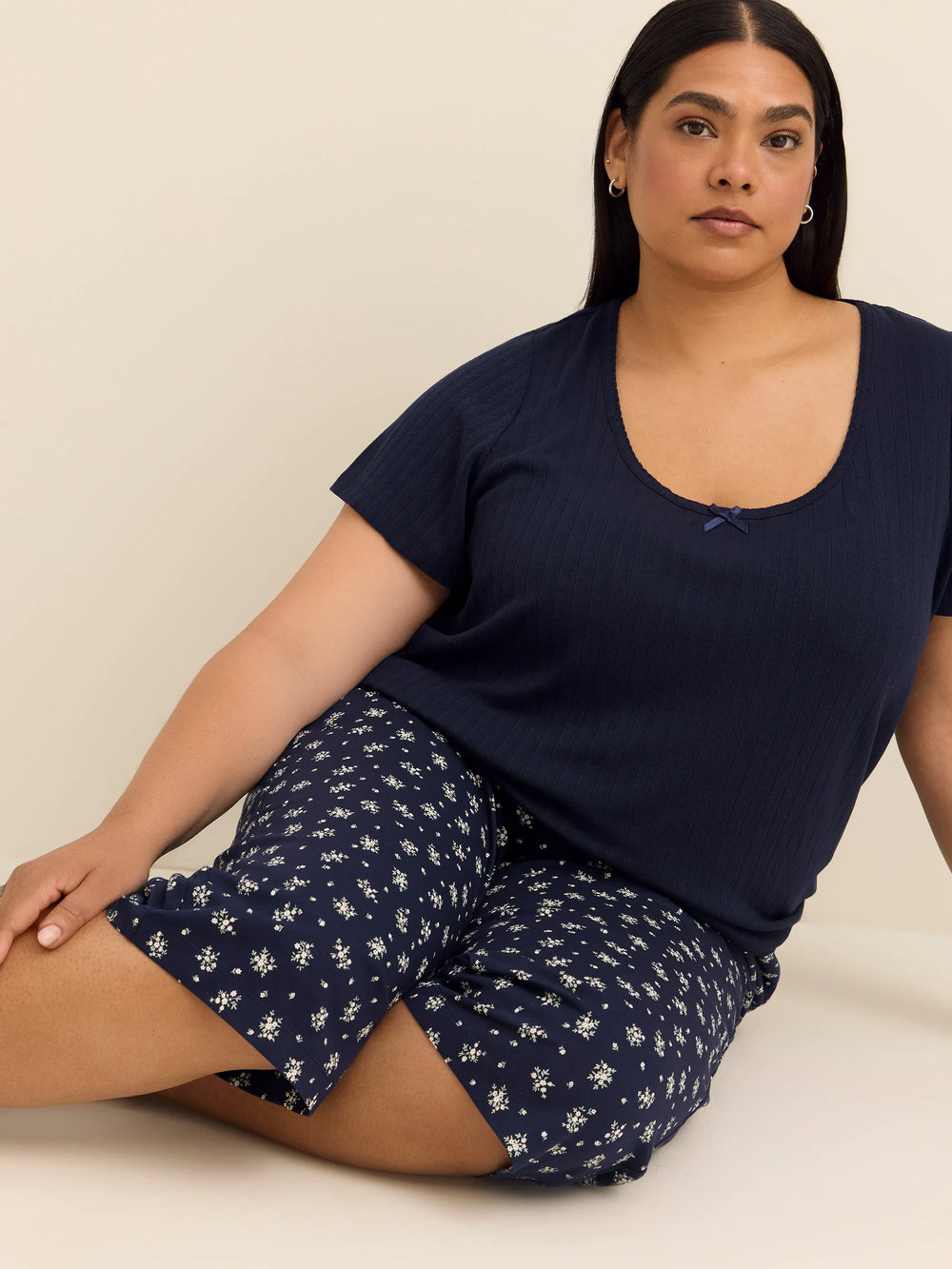 Maritime blue floral