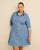 Light medium blue denim'