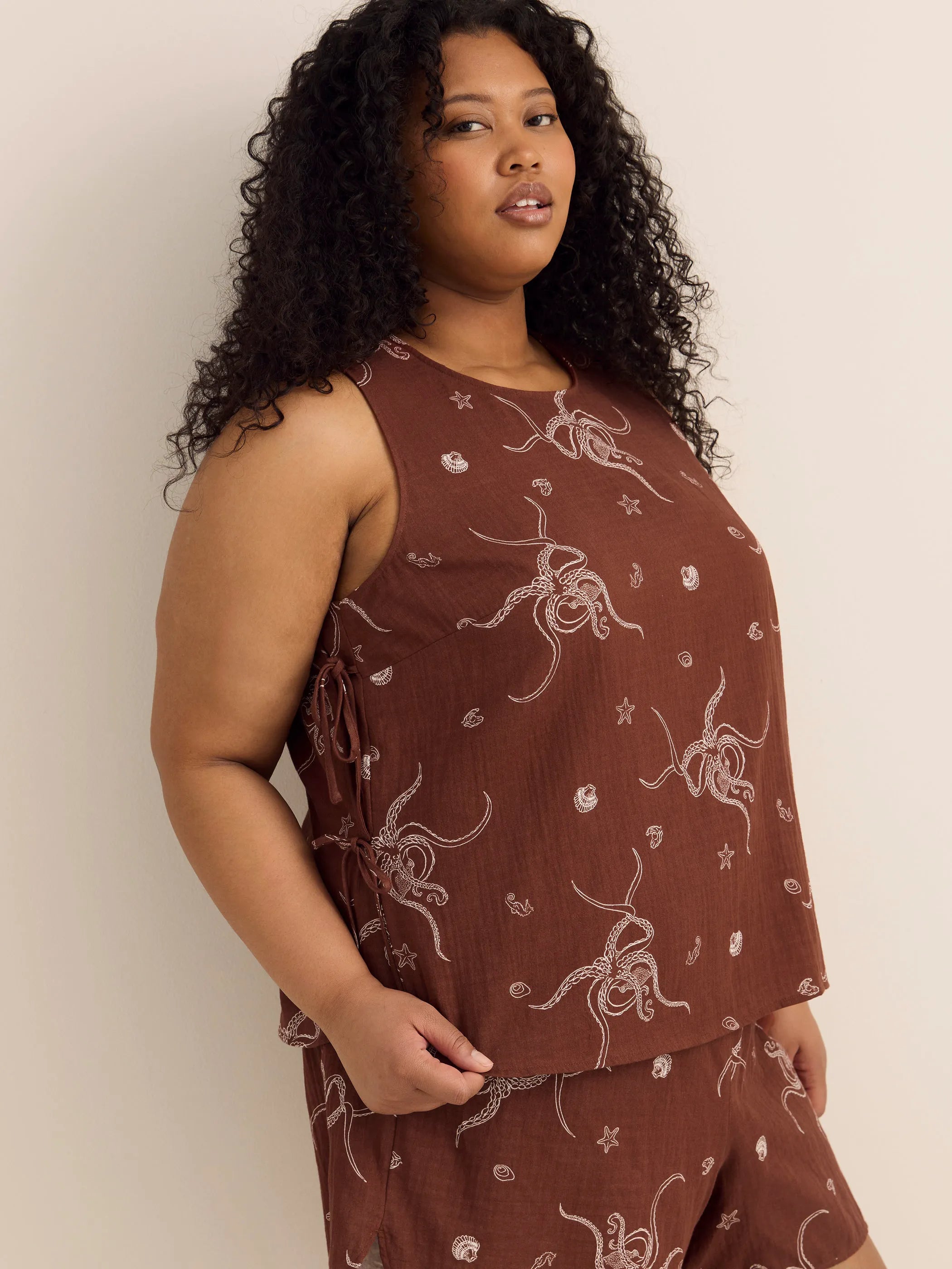 Cherry mohogany printed