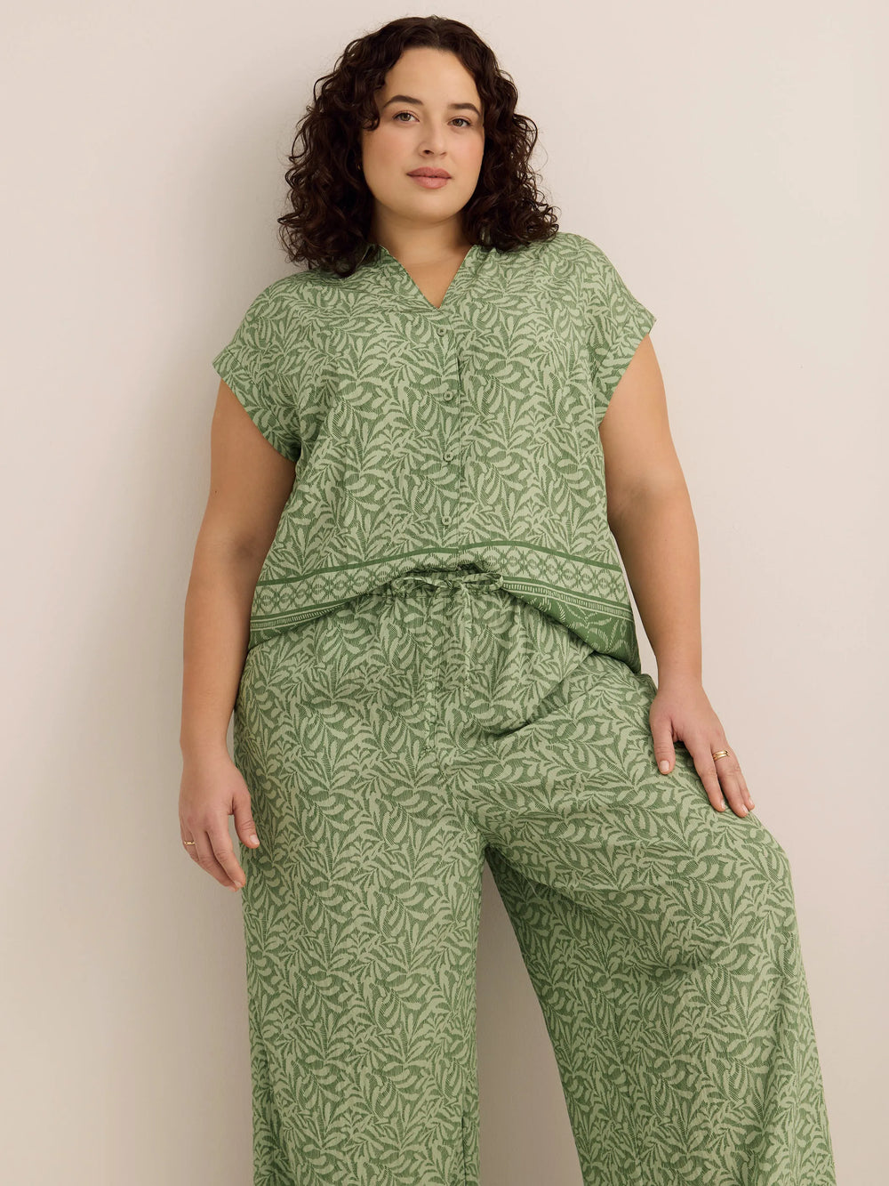 Vinyard green printed