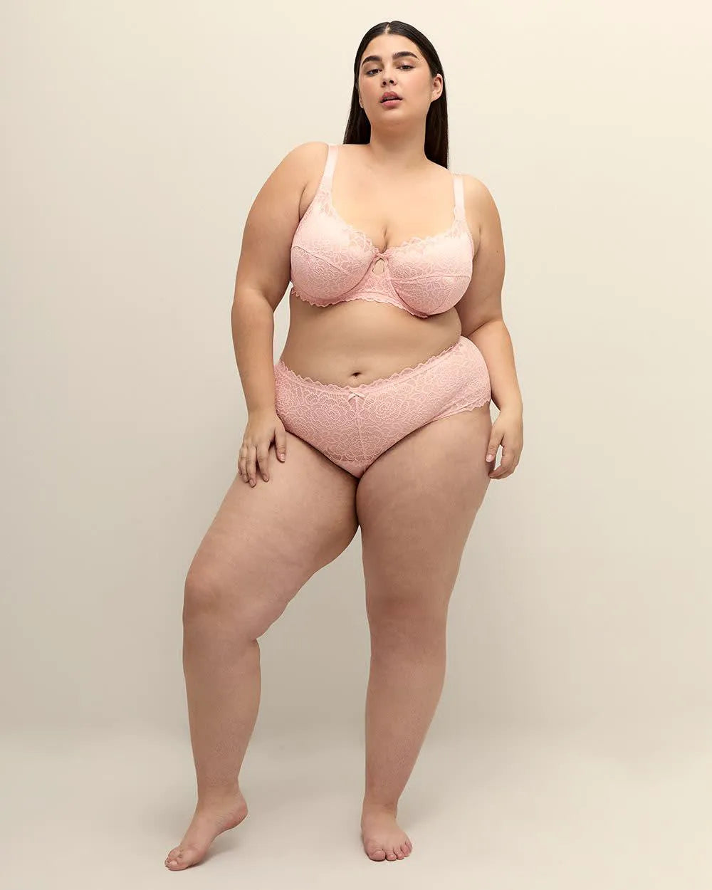 Déesse Collection Pink Lace Underwire Bra