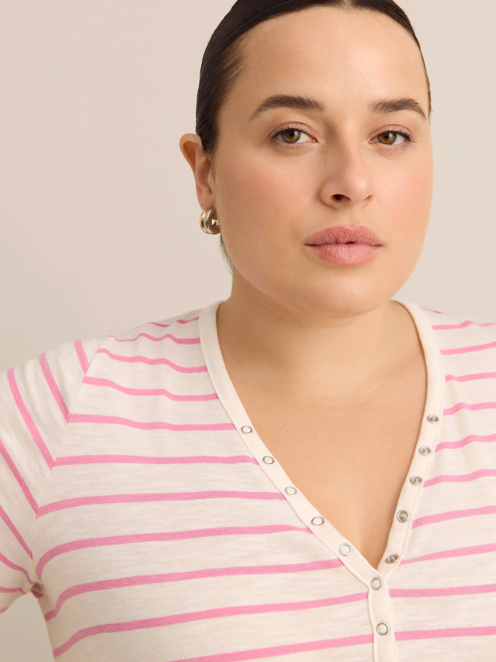 White pink orchid stripes