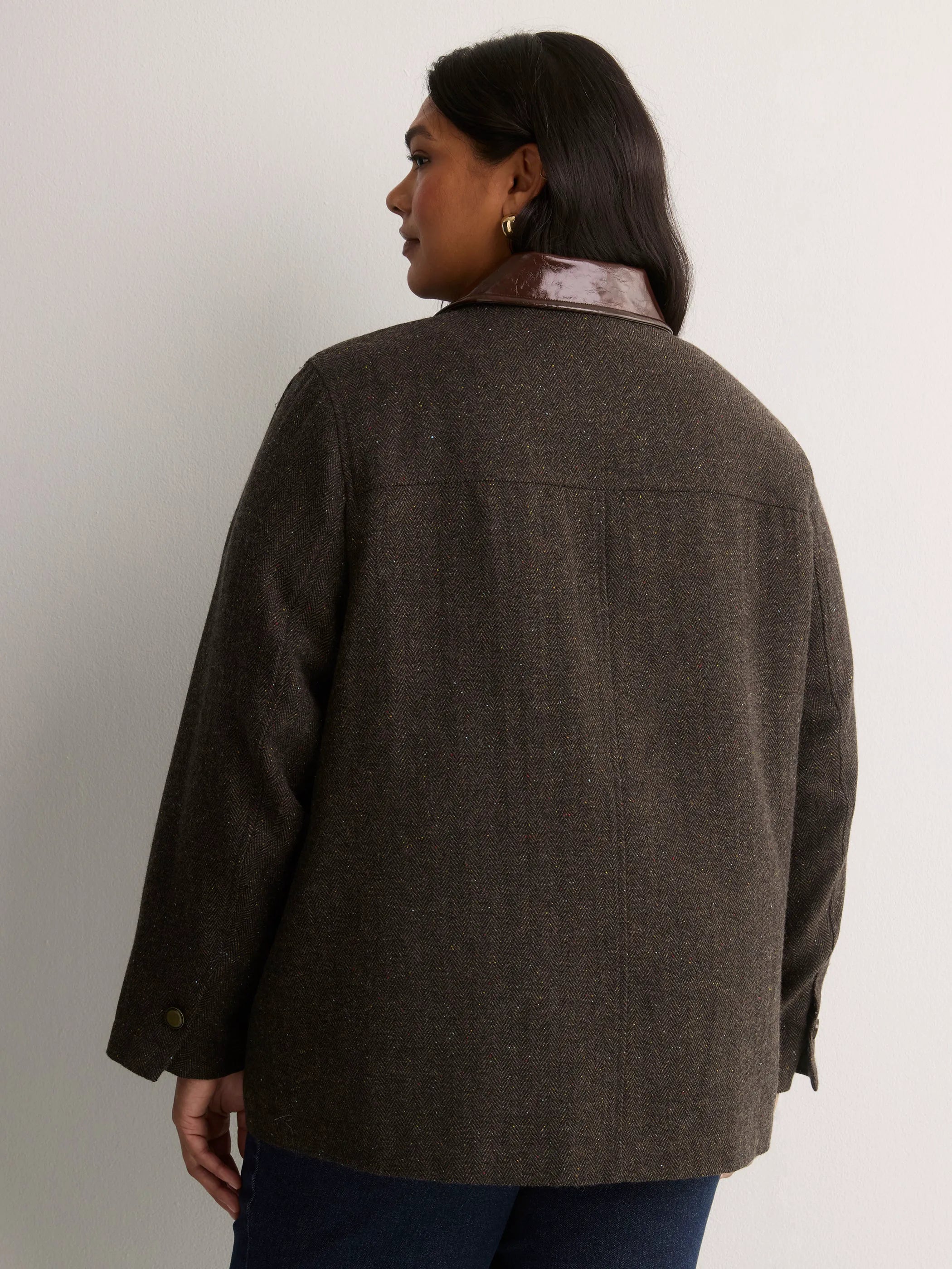BROWN HERRINGBONE