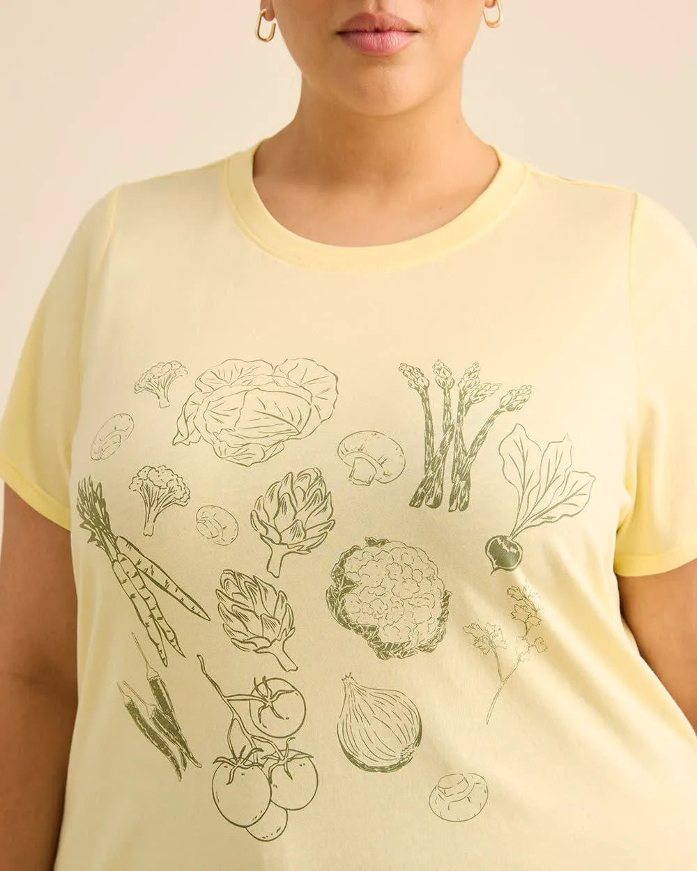 Pastel yellow printed