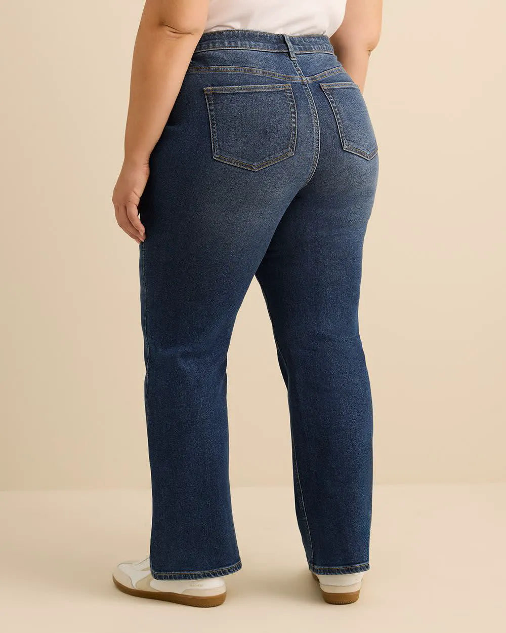 Dark medium blue denim