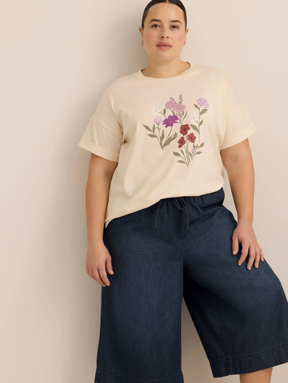 Medium dark blue denim