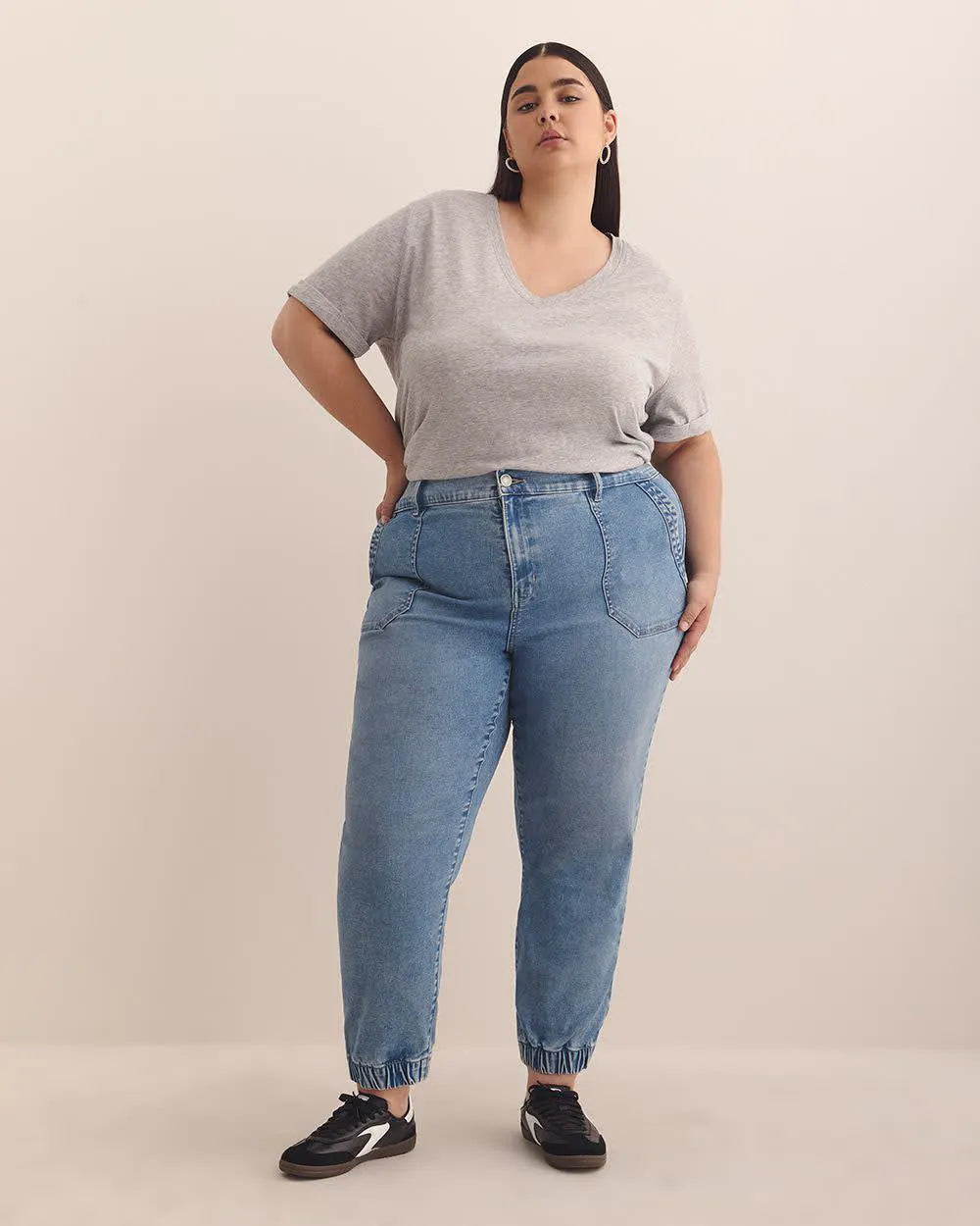 Medium light blue denim