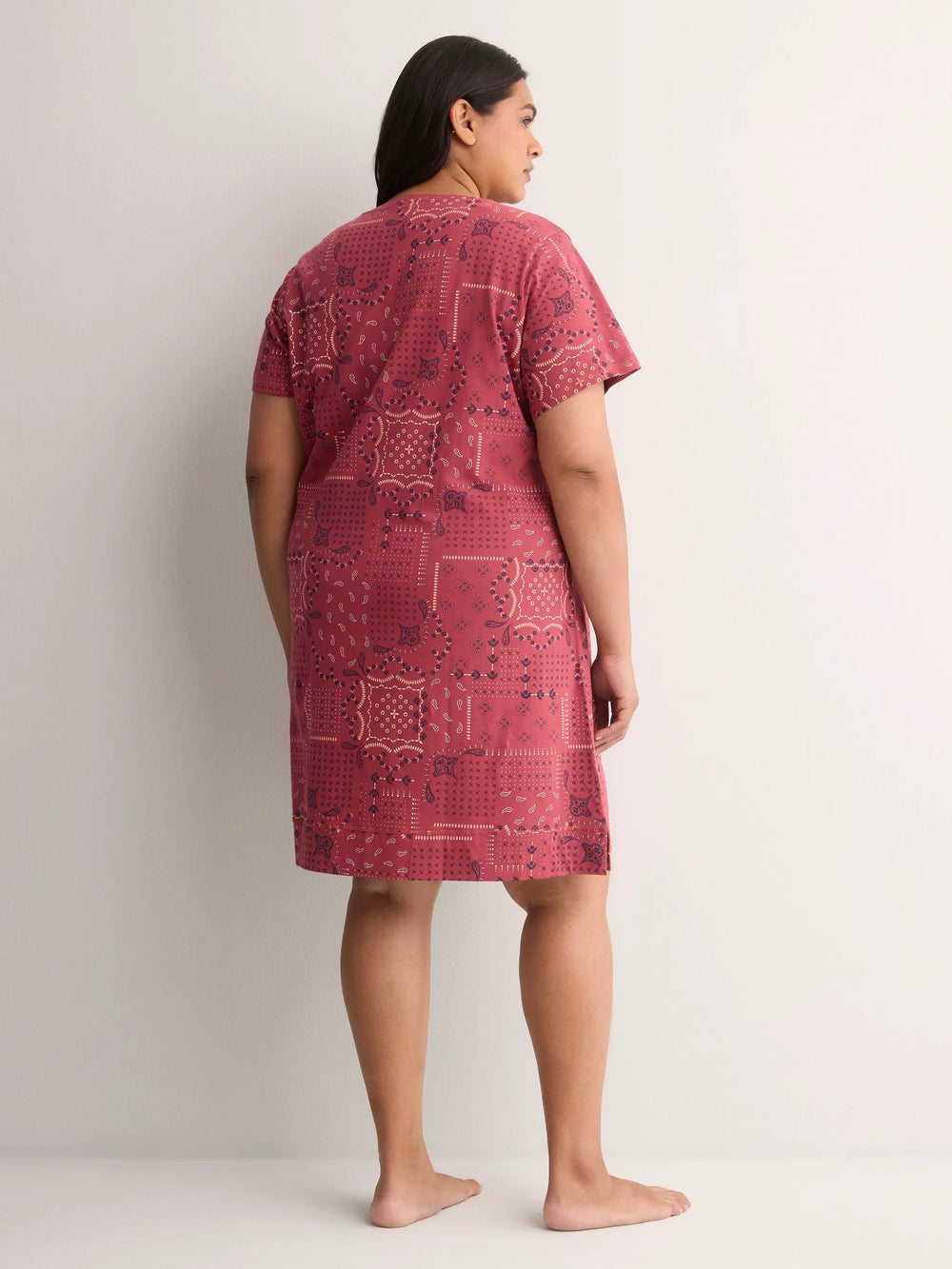 EARTH RED PRINTED